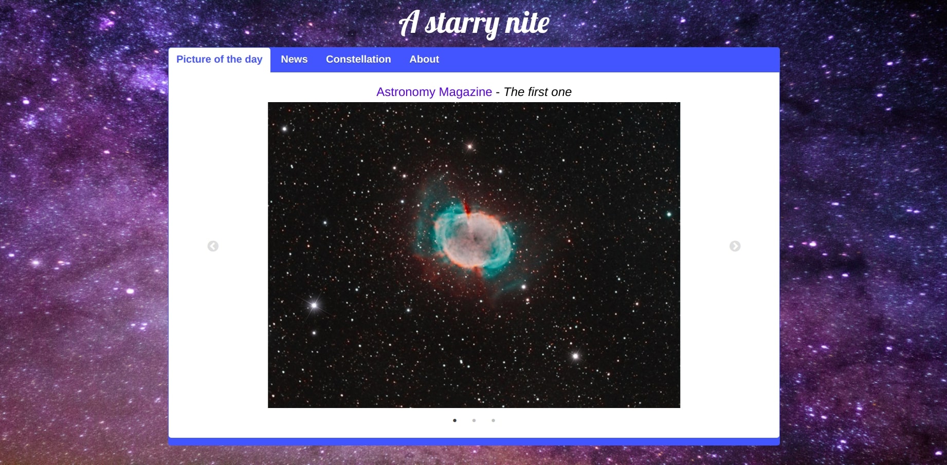 Astronomy website