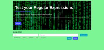 Test your Regular Expressions